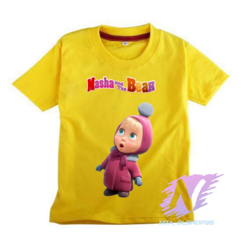 baju anak kaos anak marsa and the bear