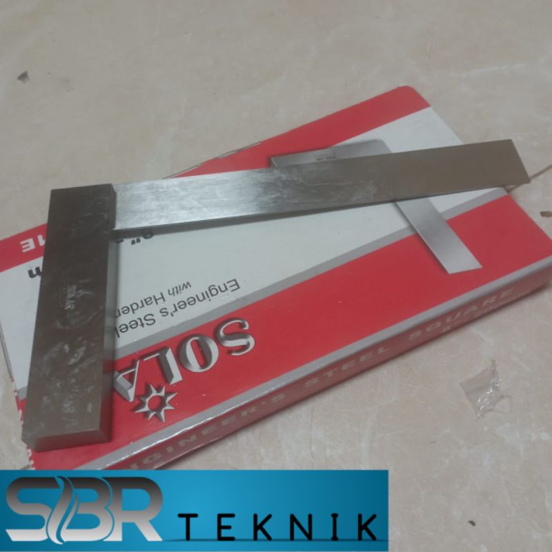 

siku mesin 6 inch penggaris baja engineers steel square SOLAR SES-101C