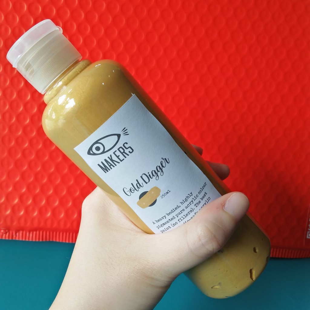 

Gold Digger Acrylic Paint Special Color 250ml bisa untuk kain dan pouring