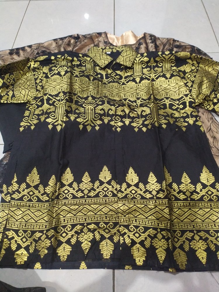 Maura Couple Melanis - Sania Ruffle Batik Couple Ori Ndoro Jowi Dnt Garansi Termurah - Wid Batik