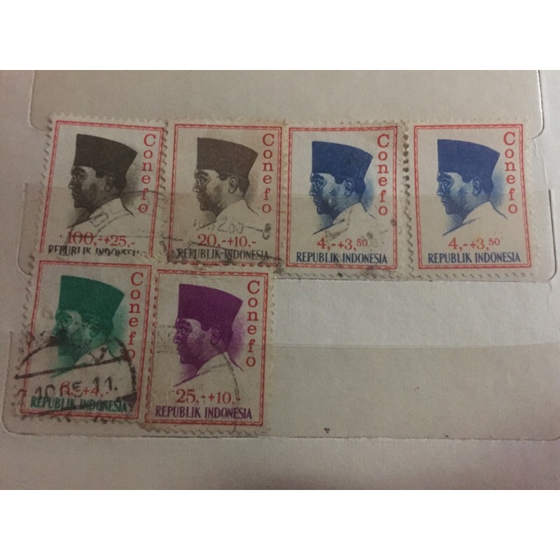 Perangko kuno Soekarno Edisi Conefo