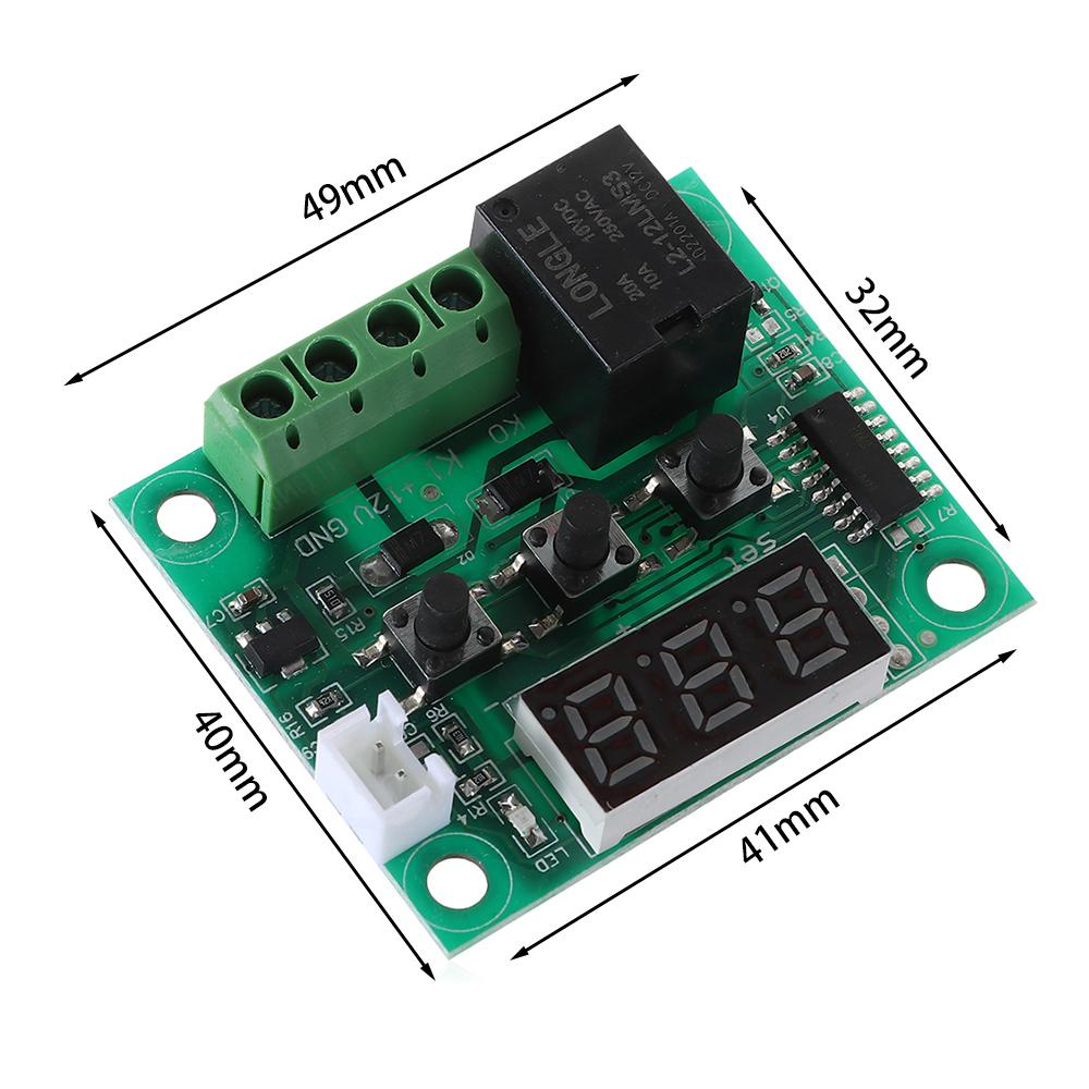 Saklar Kontrol Suhu SOLIGHTER 12V Saklar Relay Mikro Presisi Tinggi