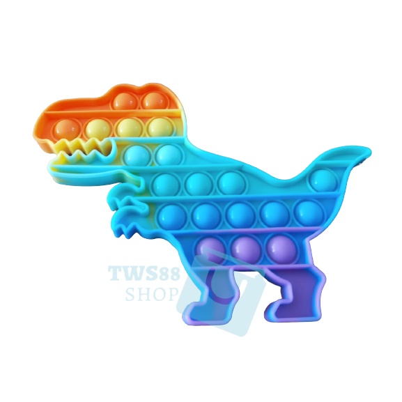Push Bubble Fidget sensory Pop It Toy Mainan Anak untuk Penghilang Stress-Dino