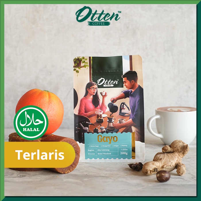 

Otten Coffee Aceh Gayo Atu Lintang 200gr Kopi Arabica - Biji Kopi