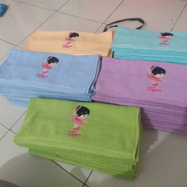 MH Souvenir Handuk Bordir Custom Lahiran - Ultah - Baby Born - Baby Shower | SPORT | TERMURAH