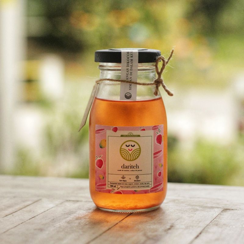 

[Booch Shot] Kombucha Teh Hijau Stroberi (Organik, Probiotik, Plant-based, Vegan)