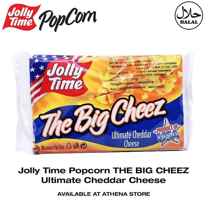 

PROMO Popcorn Jolly Time THE BIG CHEEZ Ultimate Cheddar Cheese 100gr MURAH