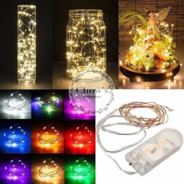 Lampu Tumblr Kawat Lampu Hias LED Kawat 2 Meter Isi 20 Lampu Tumblr Kawat Lampu Hias LED Kawat 2 Meter Isi 20
