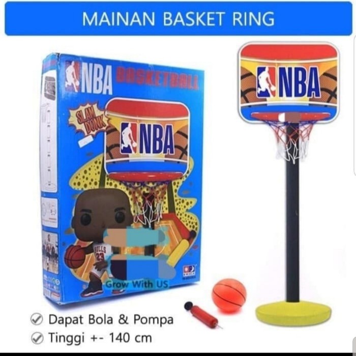 Ring Basket Bola Mainan Anak /  Justie League NBA and Animal BasketBall