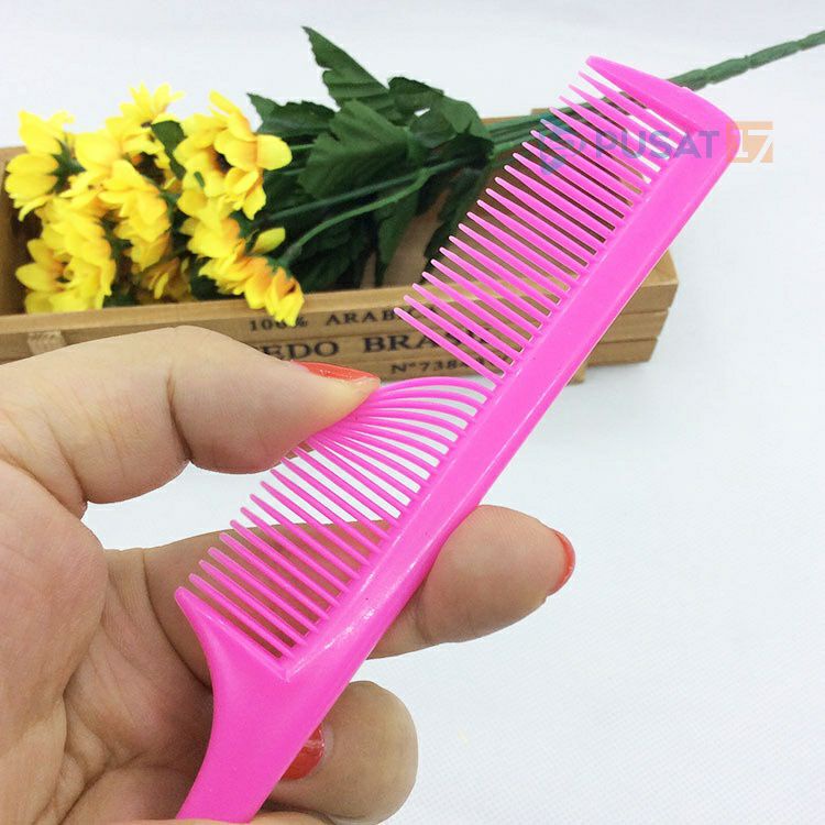 COD - SM88 - SISIR RAMBUT PLASTIK POLOS WARNA WARNI LANCIP SISIR RAMBUT UJUNG TAJAM SOUVENIR PERNIKAHAN