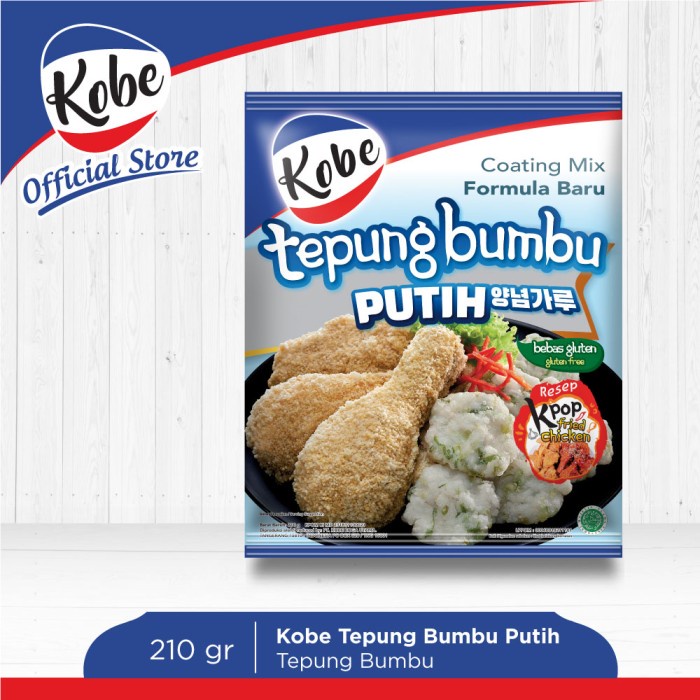 

NEW Kobe Tepung Bumbu Putih 210gr