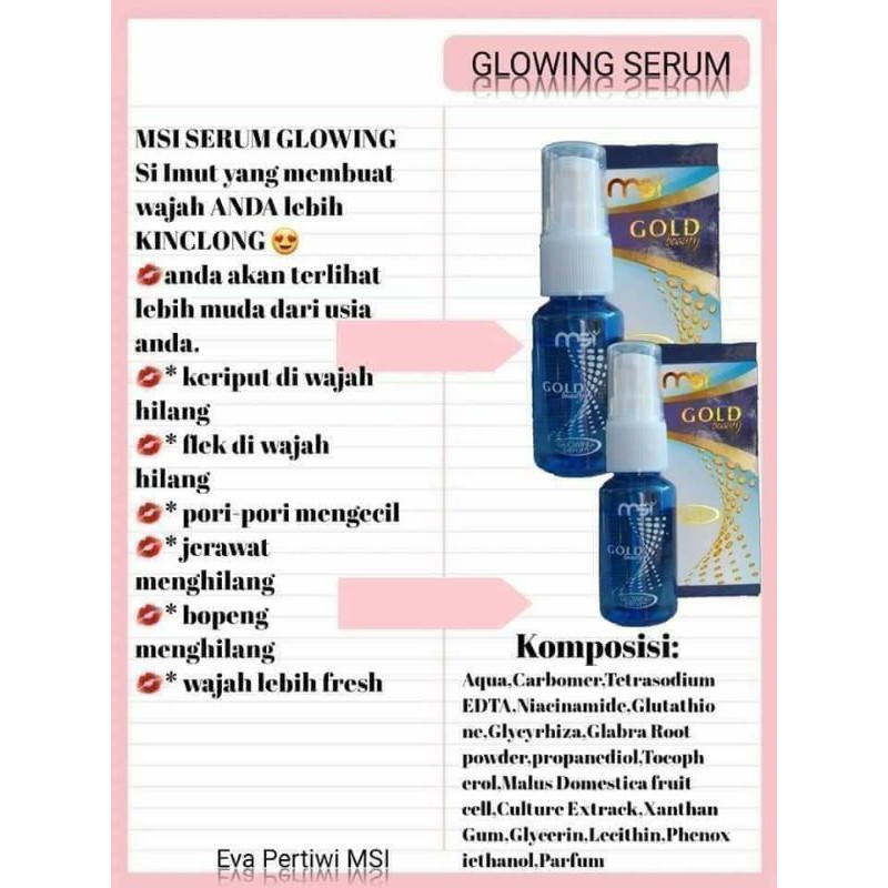 Serum MSI hilangkan flek hitam