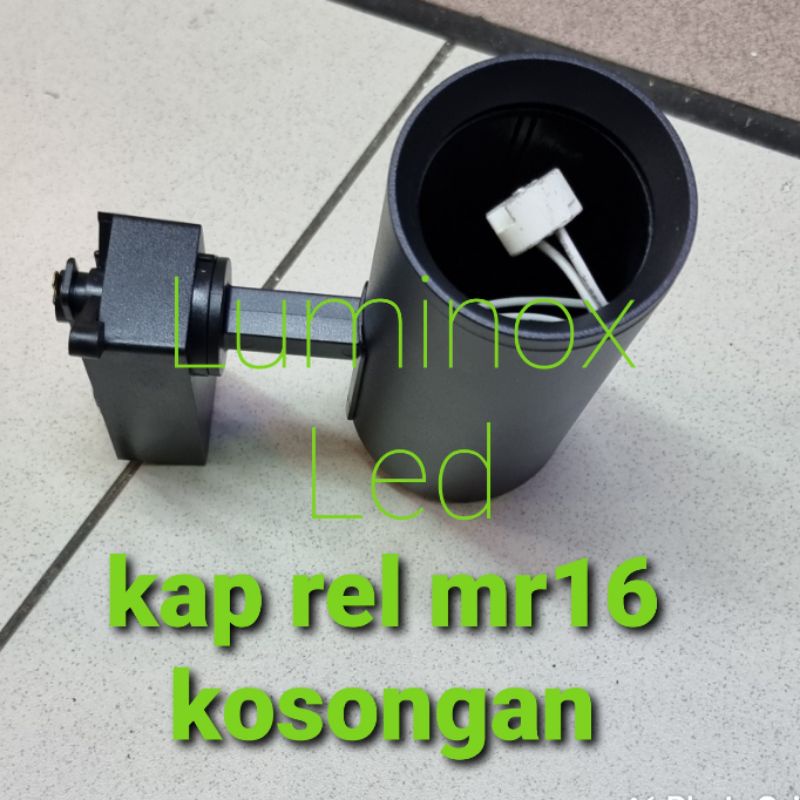 kap spotlight track light mr16 / lampu rel mr16 kosongan
