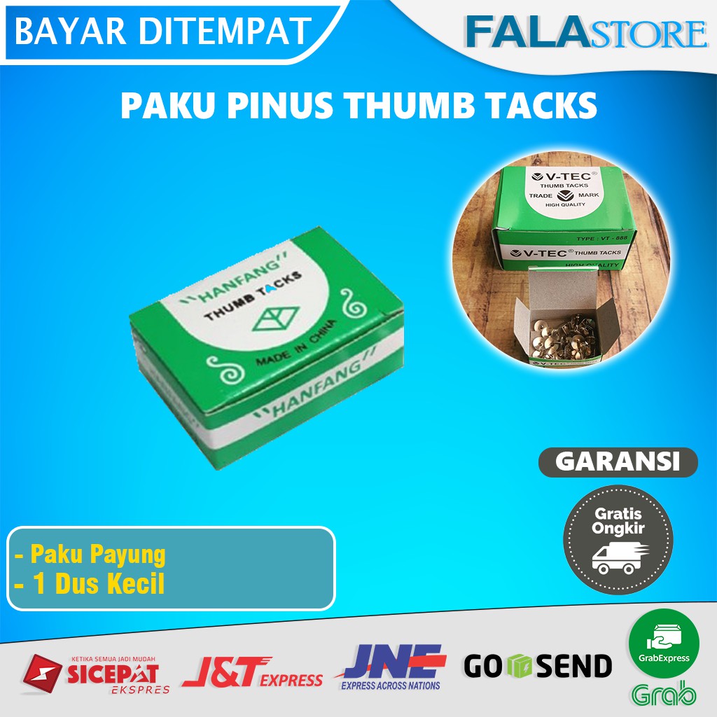 

Paku Payung Pines Pinus Thumb Tacks Kotak Kecil Pertukangan High Quality Murah