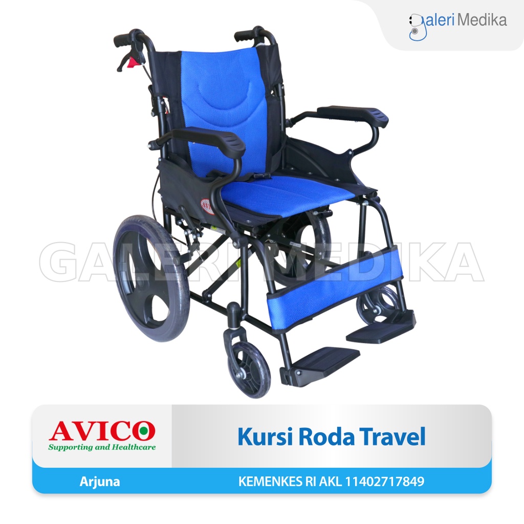 Kursi Roda Travel Mudah Dilipat Avico Arjuna 871 (KHUSUS GOJEK)