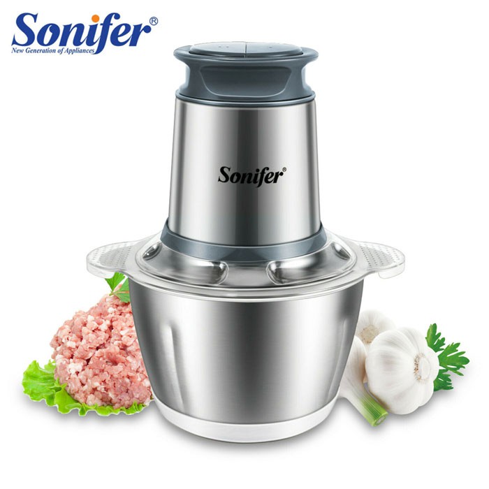 Sonifer SF-8058 SF8058 Food Chopper Blender Makanan Wadah Stainless