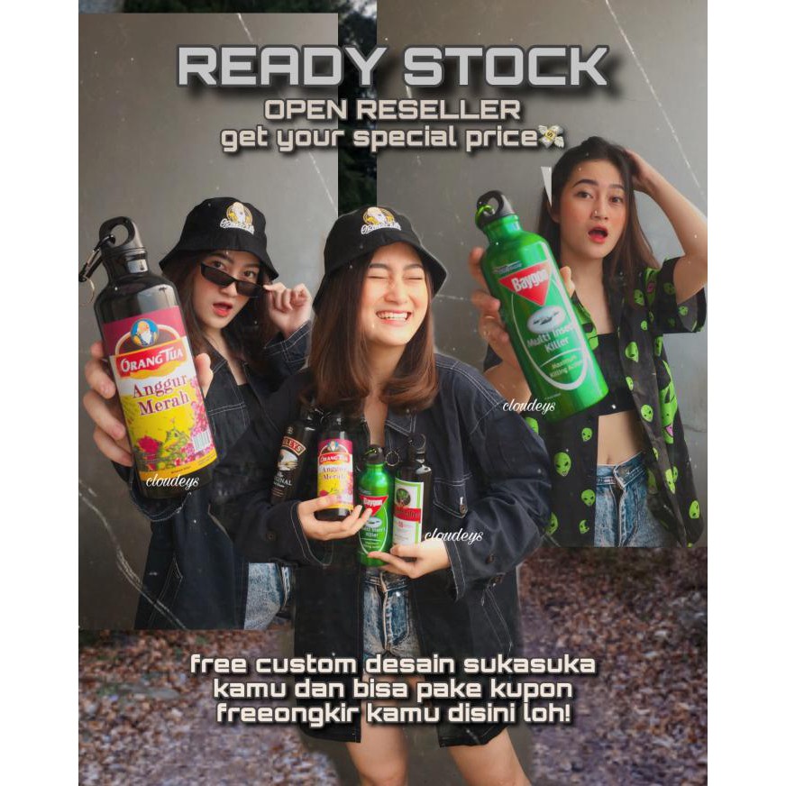 Tumblr Grade A baygon 750ml / botol minum lucu UVL
