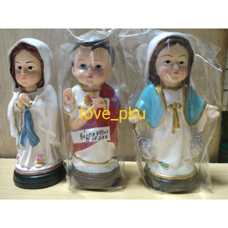 Patung Yesus dan Maria Miniatur