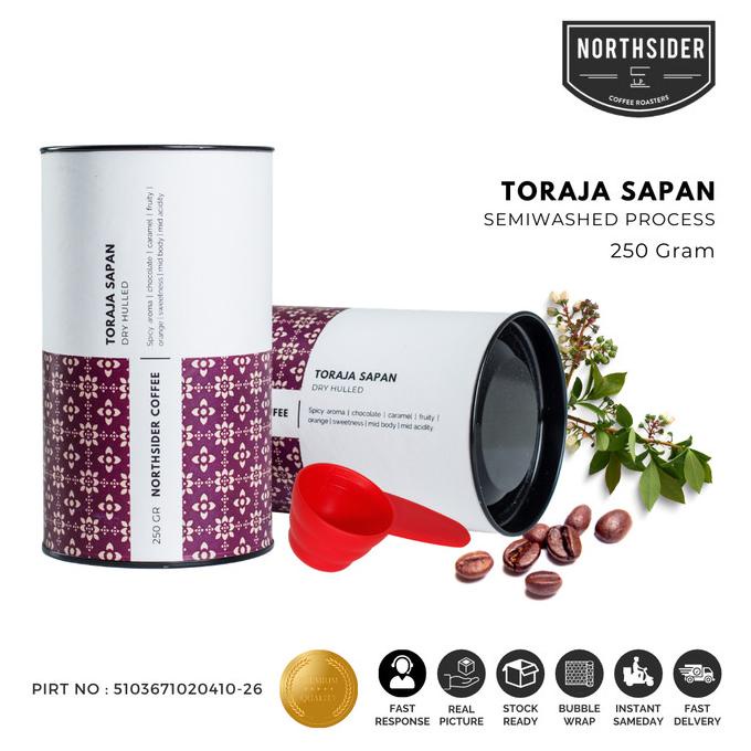 

BIJI KOPI ARABIKA TORAJA SAPAN DRY HULLED - 250GR NORTHSIDER COFFEE -Diskon Besar
