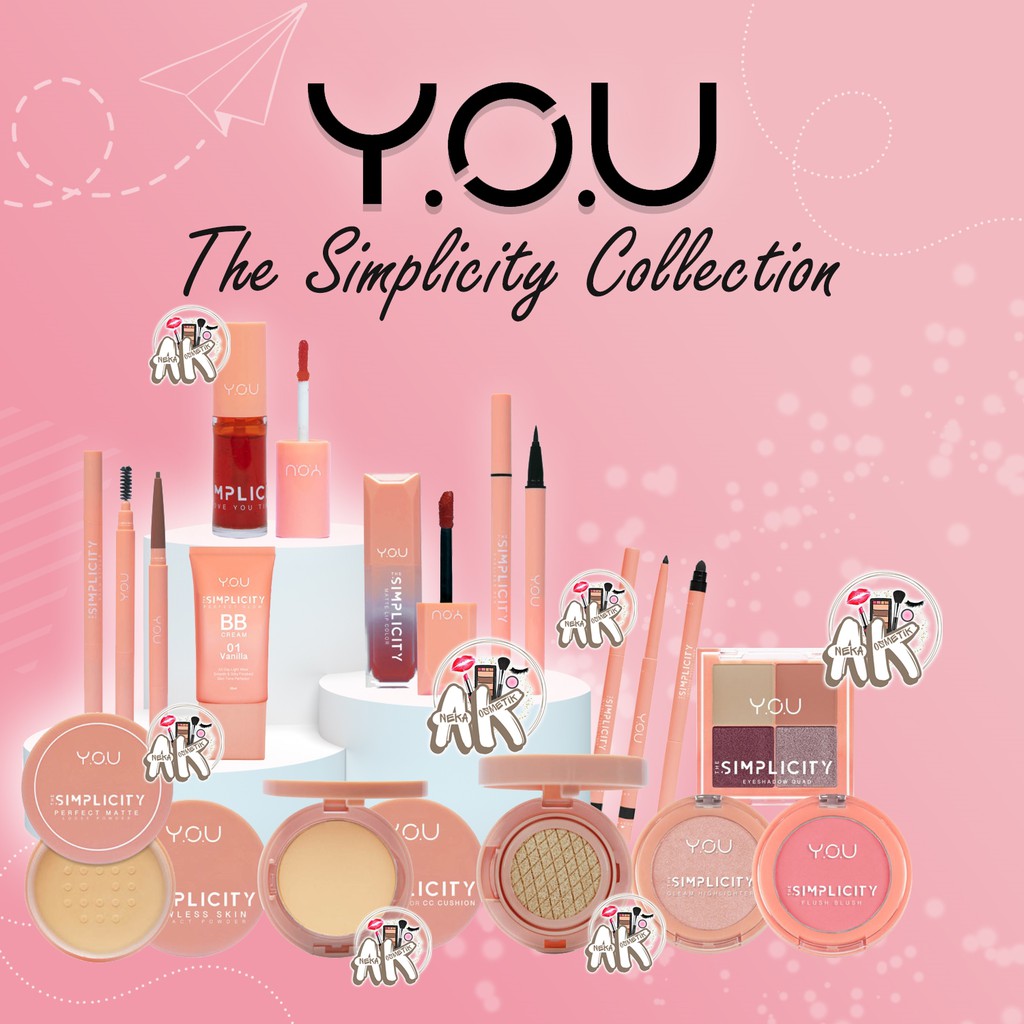 Y.O.U PENCIL LINER,BROW STYLER,GLAM HIGHLIGHTER,TWC COMPACT POWDER,BB CREAM, FLUSH BLUSH, EYESHADOW QUAD