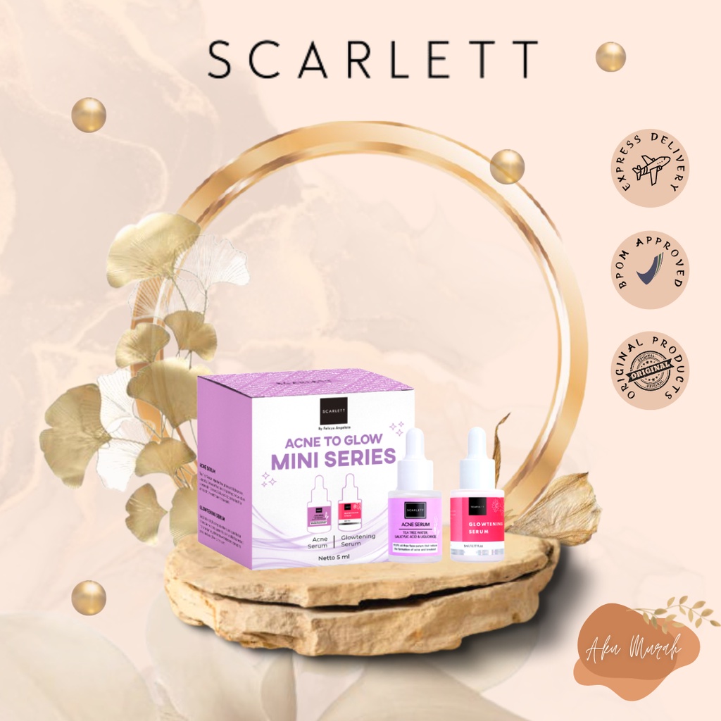 ✨ AKU MURAH ✨Scarlett Acne To Glow Mini Series Serum / 5 ml