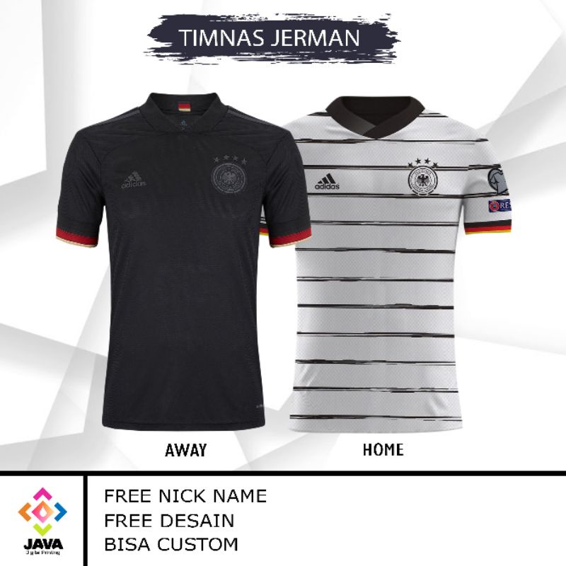 JERSEY JERMAN HOME / AWAY 2021 GRADE ORI FULL PRINTING FRE NICK NAME BAJU KAOS JERSEY TIMNAS GERMANY