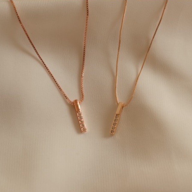 Angelica necklace (gold &amp; rosegold)