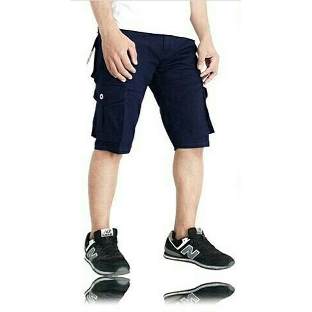BIG SMALL LARGE SIZE MURAH LENGKAP DISTRO X0NE/ Three Denim Celana Cargo Pendek Pria PDL Outdoor