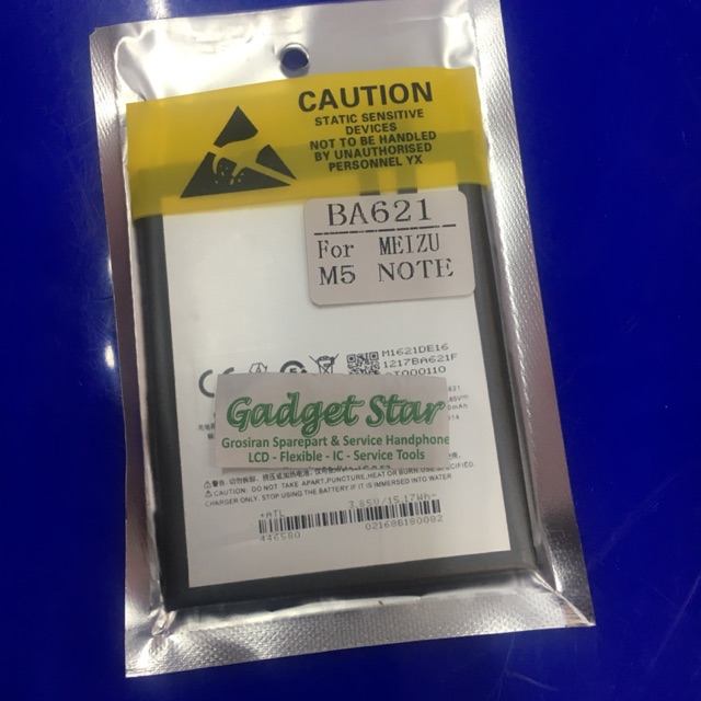 BATRE BATERRY BATERAI ORIGINAL MEIZU M5 NOTE BA621 BA 621