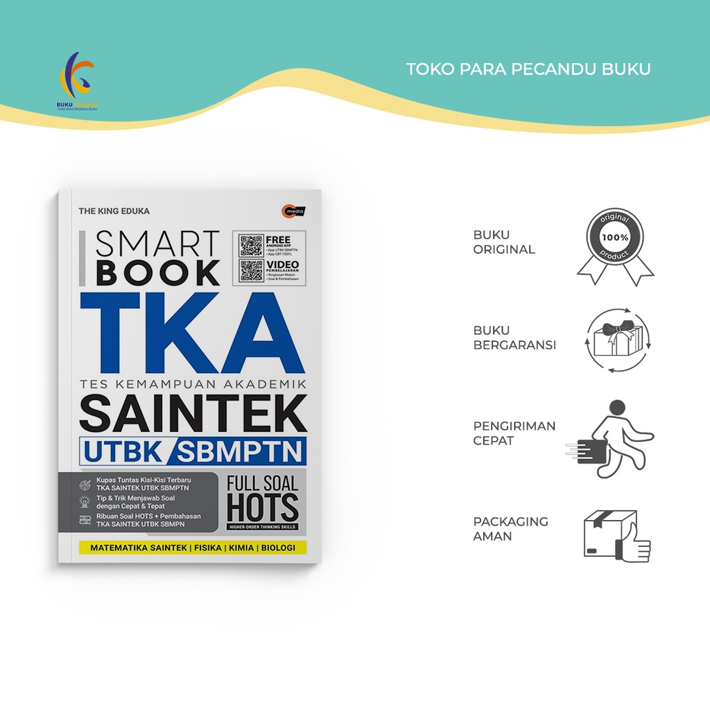 Buku Referensi -  Smart Book TKA SAINTEK UTBK SBMPTN - CMedia - The King Eduka - Bukukaluku