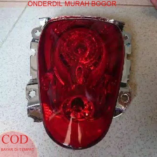 Reflektor lampu belakang/stoplamp scoopy karbu,