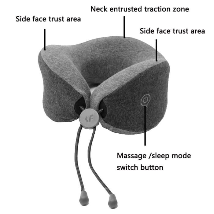 Leravan LF Pillow Neck Massager / Bantal Leher Pijat Xiaomi Travel Pillow Neck Xiaomi Memijat Pijatan Tangan Kaki