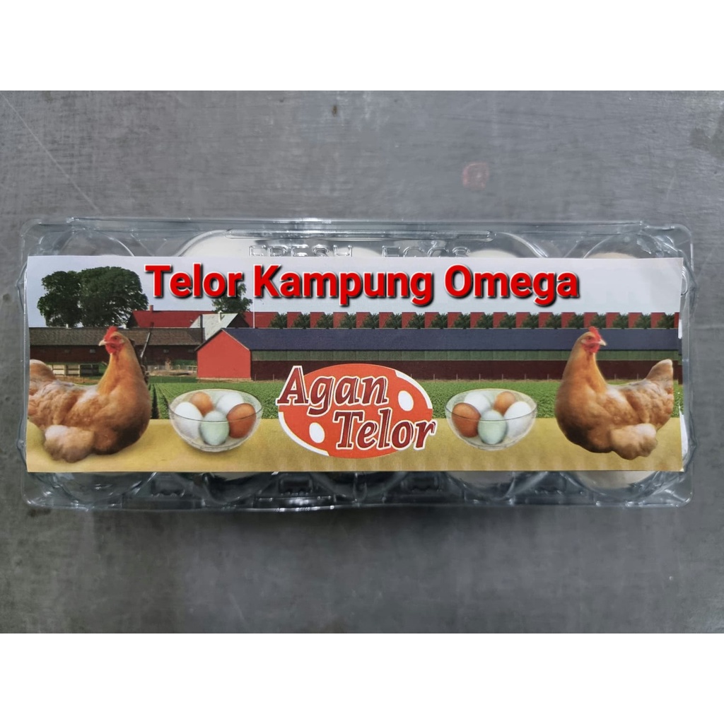 Telur Ayam Kampung Omega 10 Butir/Pack Mika