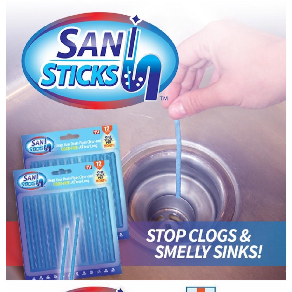 [DEASHOP] SANI STICK DRAINER PEMBERSIH DAN PEWANGI SALURAN WASTAFEL / CLEANER WASTAFEL MAMPET