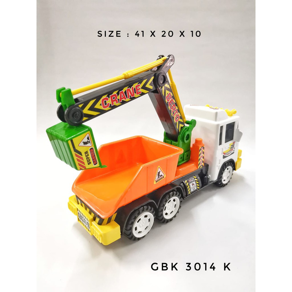 MAINAN ANAK MOBIL TRUK KONSTRUKSI DUMP TRUCK EXCAVATOR GBK 3014 K