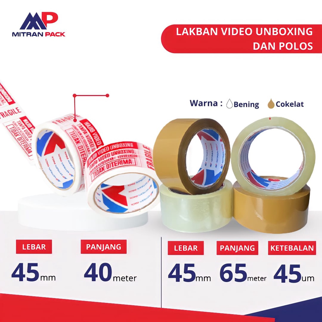 Lakban Harga 1pcs (1Kilo muat 6) Tidak Mudah Putus dan Merekat Kualitas Lakban