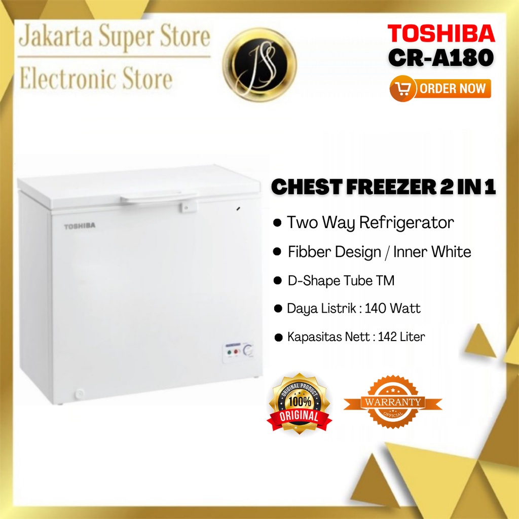 CHEST FREEZER TOSHIBA CR-A180 FREEZER BOX
