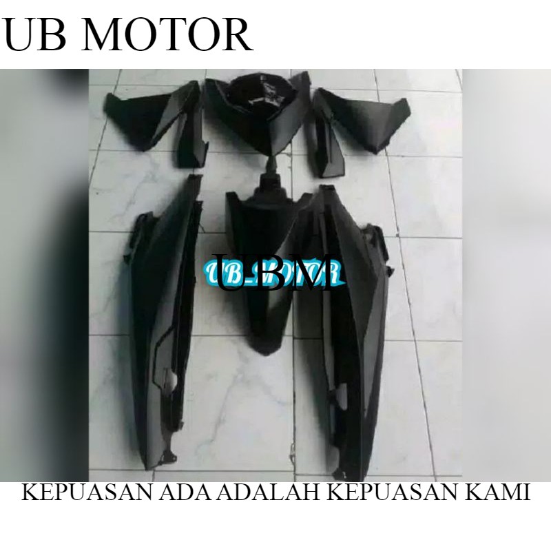 Cover Body halus VARIO 150 LED HITAM DOFF
