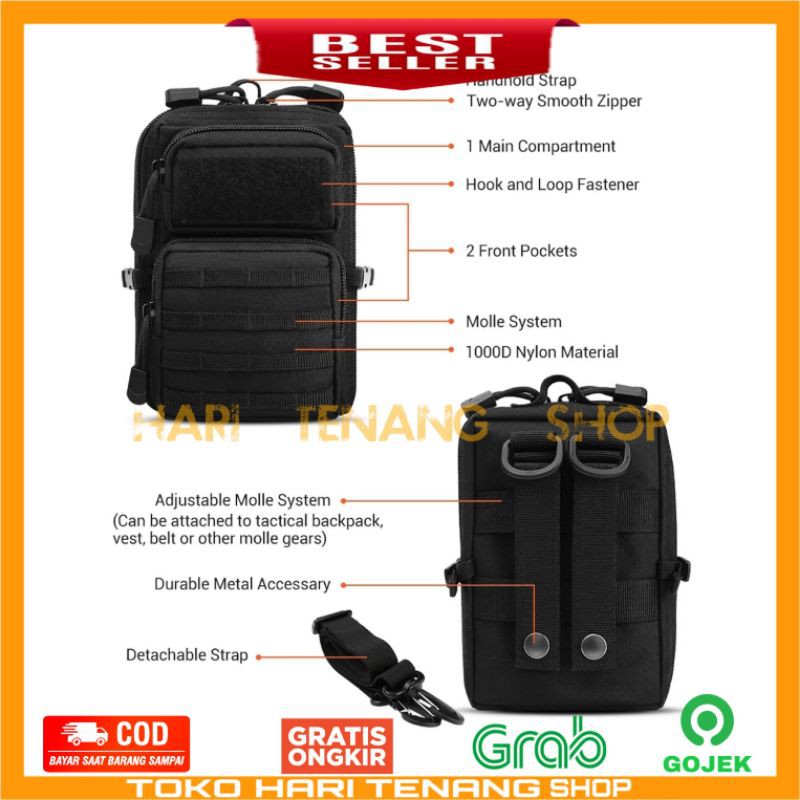 TAS MOLLE MINI 231 TAS SELEMPANG TAS BERPERGIAN IMPORT