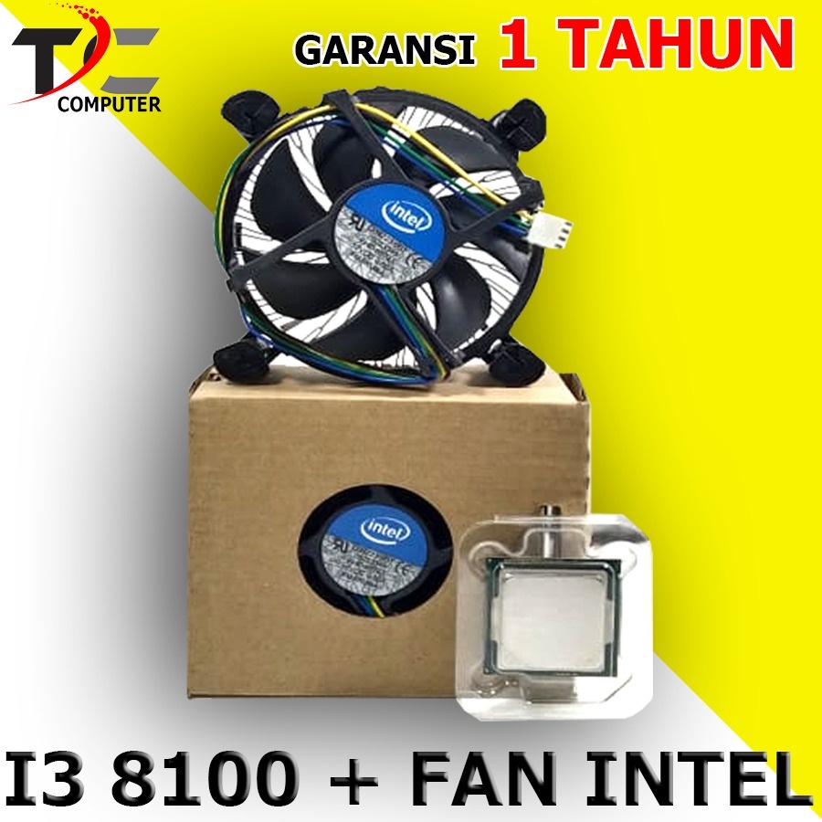Intel Core Processor i3 8100 LGA1151 3.60Ghz Plus Fan