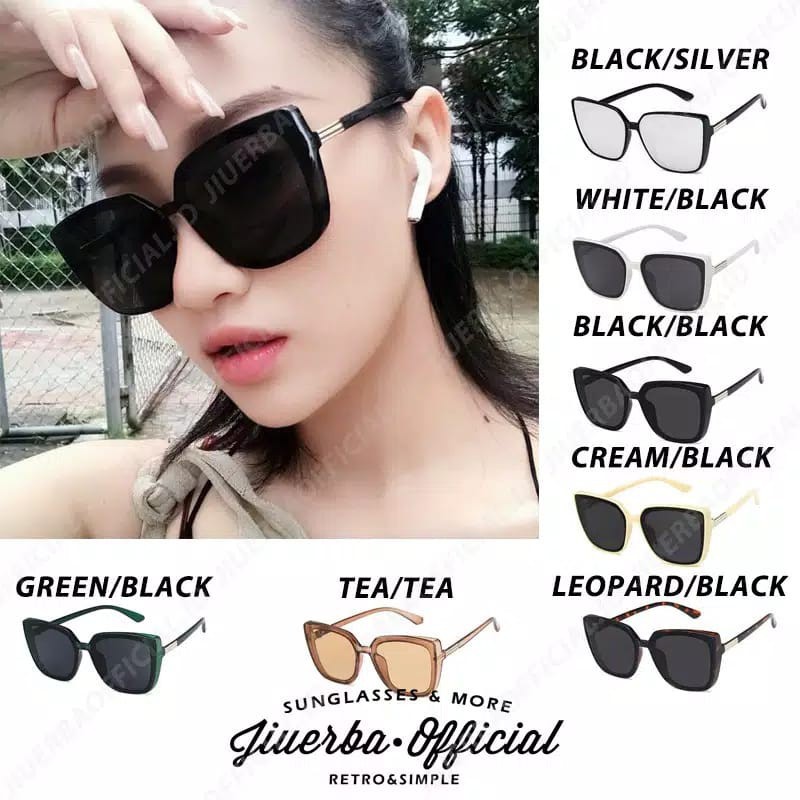 Kacamata Hitam Kacamata Kotak Fashion Korea untuk Pria dan Wanita / Korean Sunglasses Unisex Tmall88