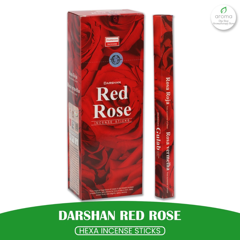 Dupa India (Aromaterapi) Hexa - Darshan Red Rose