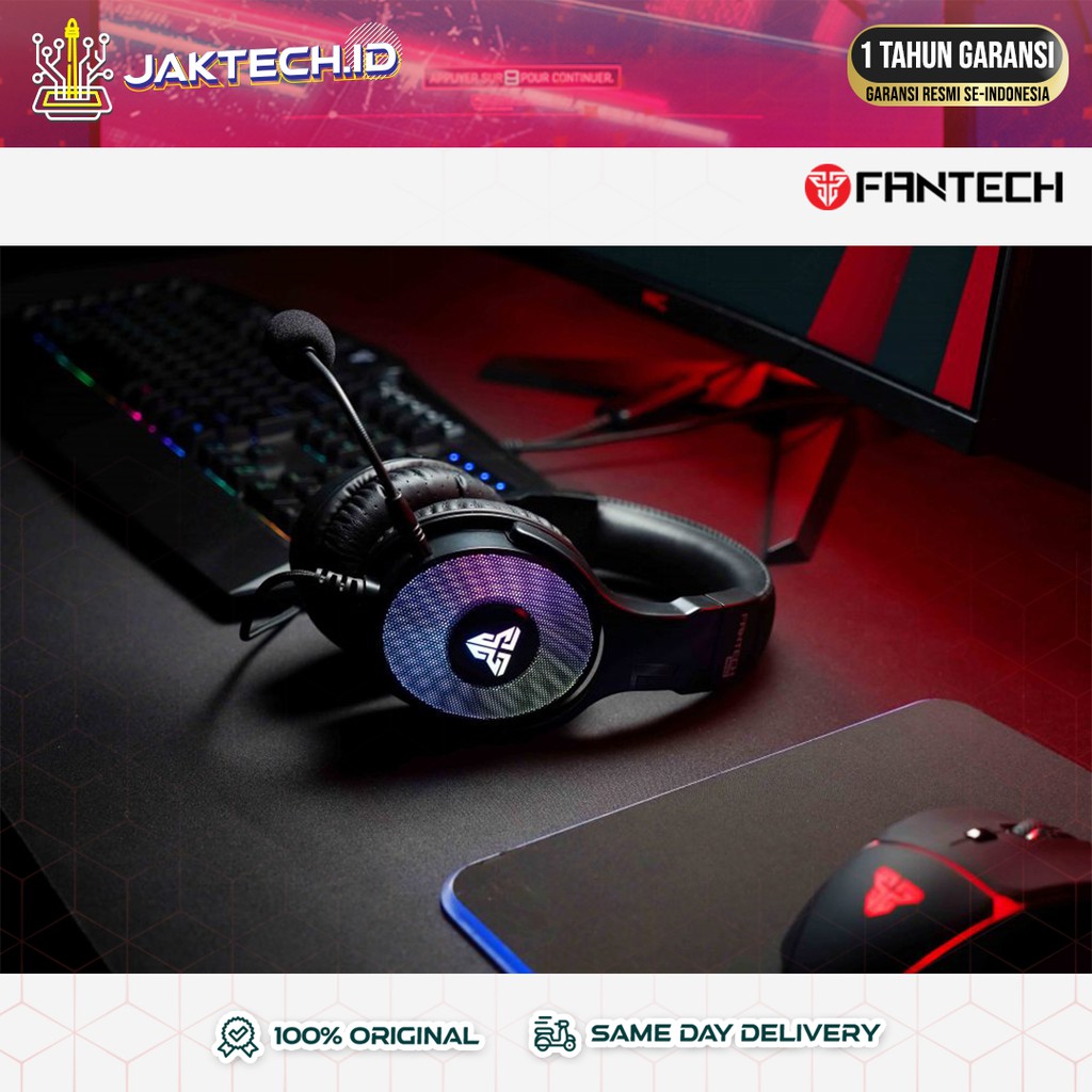 Fantech HG22 Fusion Headset Gaming RGB Surround 7.1 GARANSI RESMI