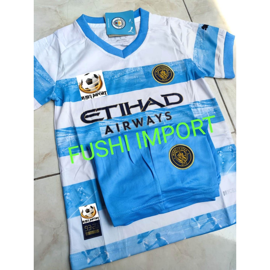 Setelan Jersey Baju Bola City Special Edition Kids Anak 2022 2023 Fullset Satu Set Grade Ori