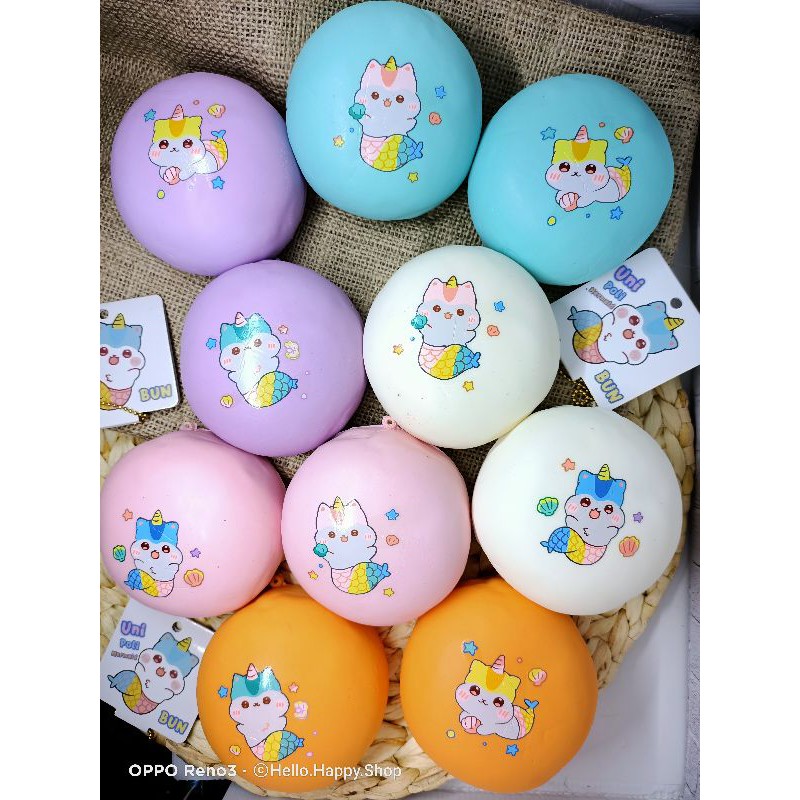 Squishy Jumbo Mermaid Poli Bun Licensed MURMER