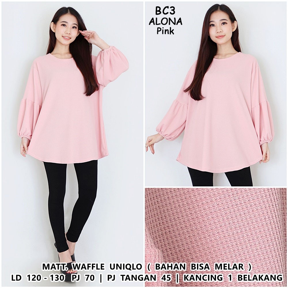 BIGCLO - (COD) LD 120cm Blouse Jumbo Wanita BC3 Baju Atasan Bigsize