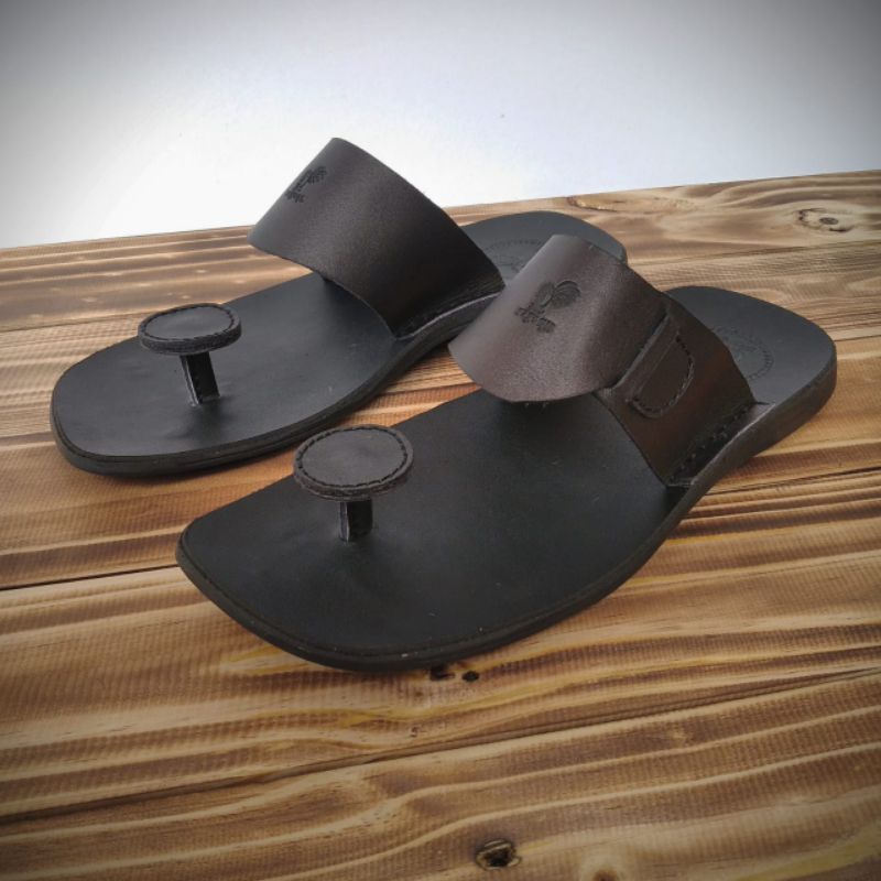 Sandal pria kulit model jamur original