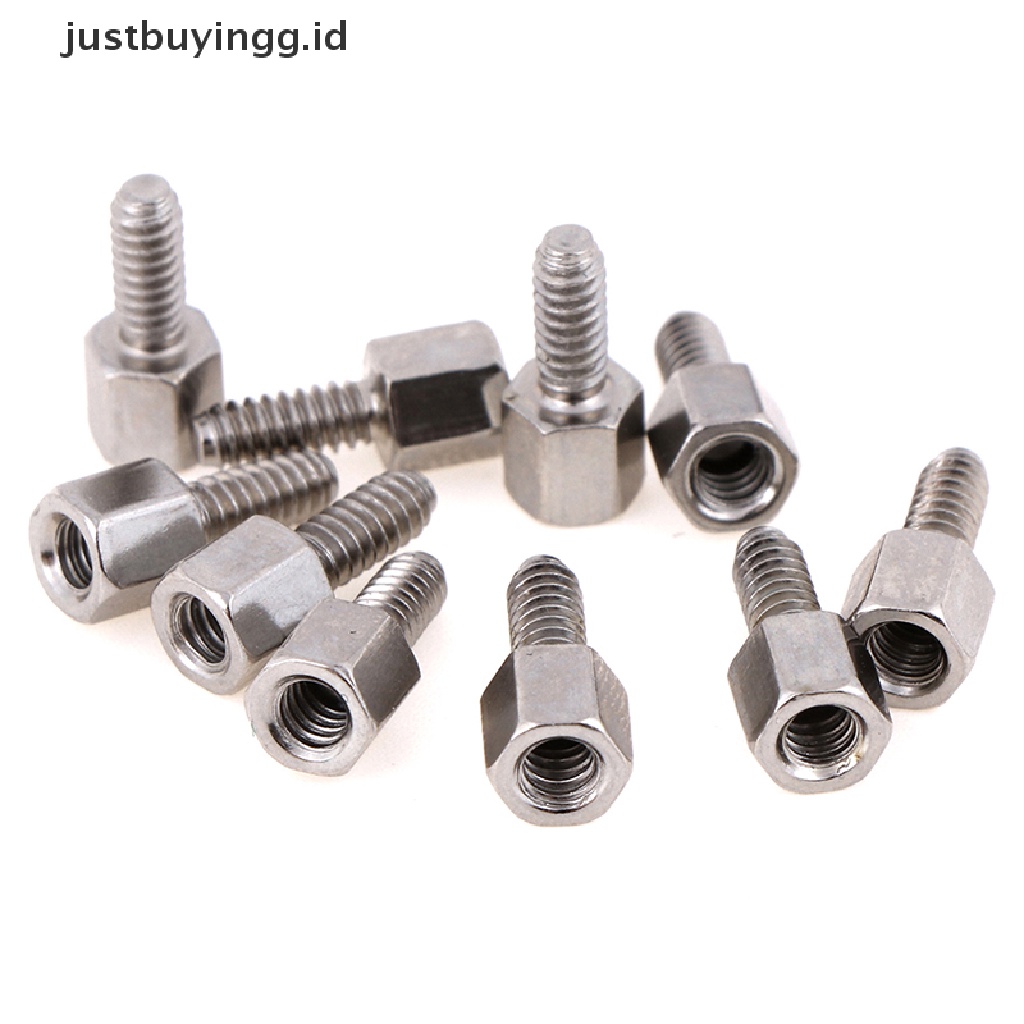 (Justbuyingg.Id) 10 Set Baut + Mur Ukuran 5 + 7mm