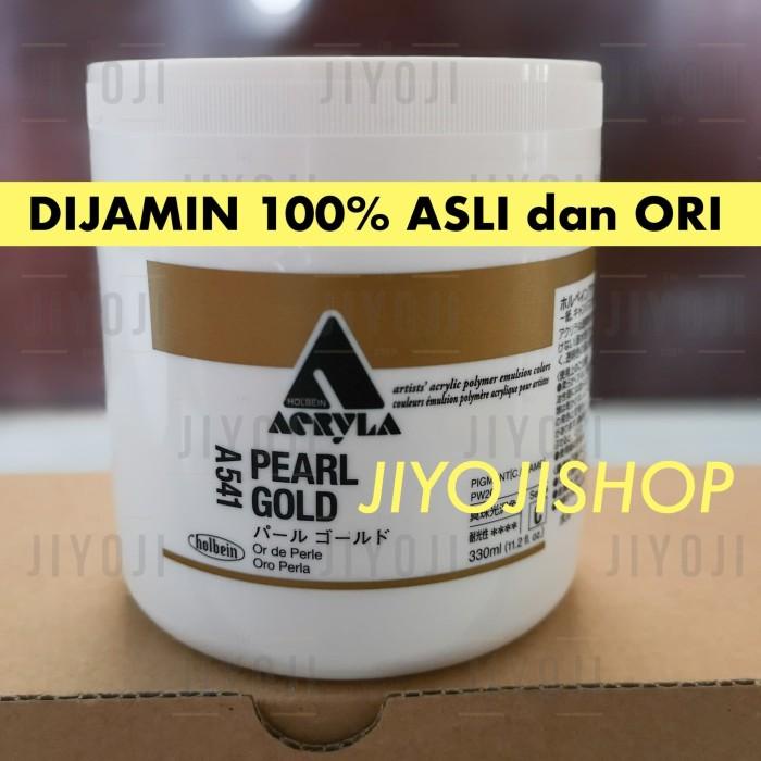 

READY STOK! CAT HOLBEIN PRADA JEPANG A541 PEARL GOLD - CAT PRADA EMAS ACRYLIC ORI ALAT LUKIS TERUPDATE AL8