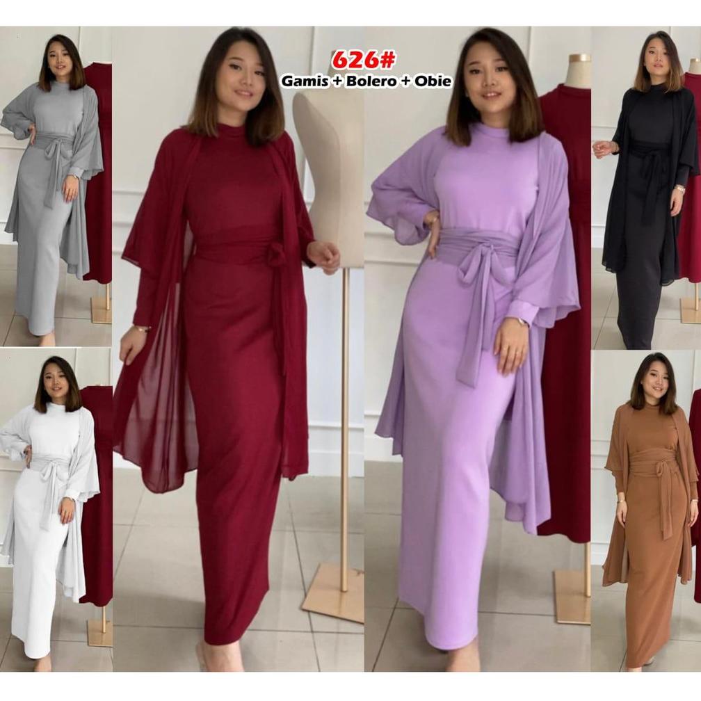 [KODE PRODUK GGRRP3983] 626#Bolero+obie+dress/dress muslim/fashion wanita/gamis wanita